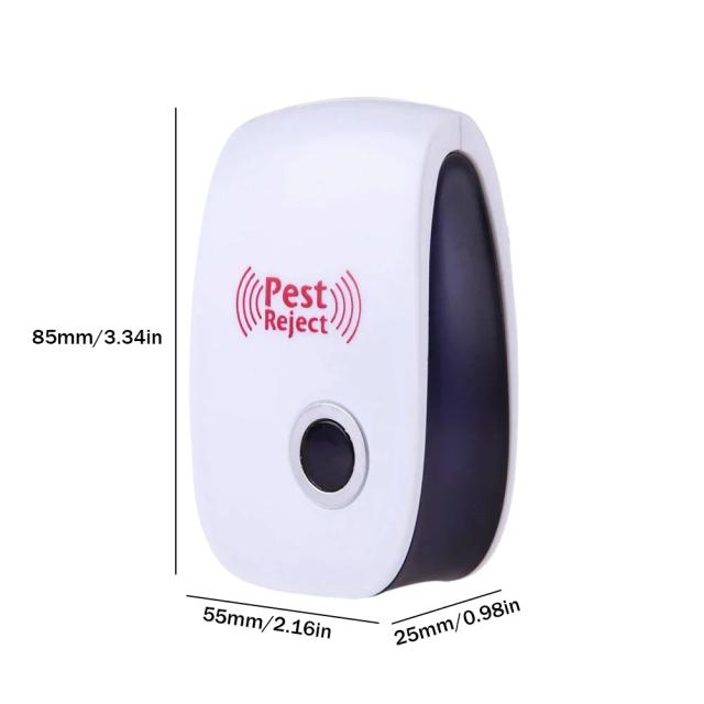 Repelente Solar Ultrassônico para Animais com Luz LED Recarregável - Controle Eficaz de Pragas no Jardim