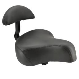 Conforto universal triciclo e-bike assento de sela com suporte de encosto capa de couro do plutônio veículos elétricos assento de bicicleta acessórios - Image 1