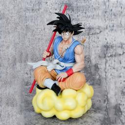 Anime dragon ball z son goku figuras de ação gk com nuvem boneca dos desenhos animados 21cm estátua pvc coleção modelo brinquedo presente para amigo - Image 3