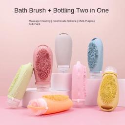 Recarregáveis chuveiro e banho escova garrafa, banheiro viagem portátil shampoo cosméticos loção garrafas, novo, 100ml - Image 1