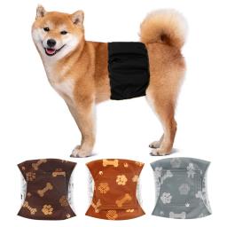 Fralda para cães reutilizável impermeável lavável, envoltório masculino da banda da barriga, shorts para cães grandes, calças fisiológicas femininas, cachorro - Image 4