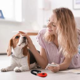 Portátil Pet Training Clicker, Instrução De Correção De Cachorro, Clicker Comportamental, Correia De Pulso, Chaveiro De Som, Dog Supplies - Image 3