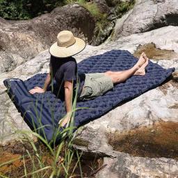 PACOONE-Outdoor Camping Duplo colchão inflável, Extra ampla almofada de dormir, Ultraleve cama dobrável, esteira de dormir, esteira do curso do carro - Image 6