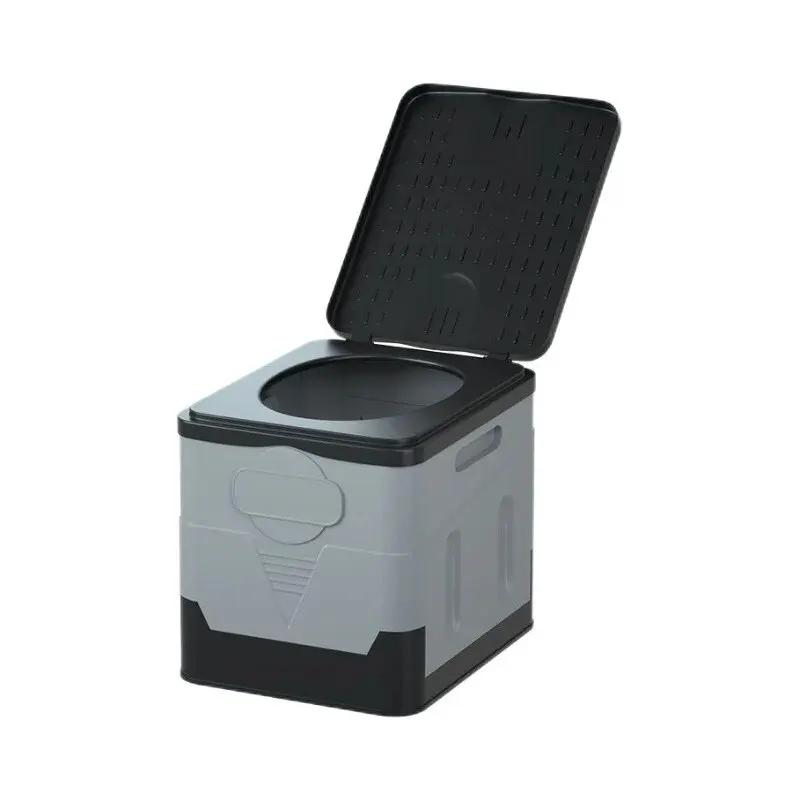 Vaso sanitário dobrável, portátil, dobrável, caixa de armazenamento anti-odor, vaso sanitário para carro, vaso sanitário de emergência para viagem com motorista automático para adultos - Image 1
