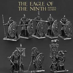 Legião Romana Armadura de Arqueiros Medievais, Armadura de Metal, Estatueta de Samurai, Mini Modelo Estático Soldado Cobre, Brinquedos em Miniatura, Idade Média - Image 1