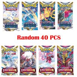 Pokemon Cards for Trading Game, Coleção de Cartas, Cartões de Brinquedo, Francês, Espanhol, Flash, Força, Impulsionar, Original, PERDIDO - Image 3