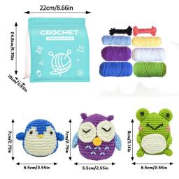 Kit de crochê para iniciantes, agulha de lã para feltragem, conjunto de ferramentas de crochê, faça você mesmo, fornecimento de feltragem para meninos e meninas, faça você mesmo - Image 6
