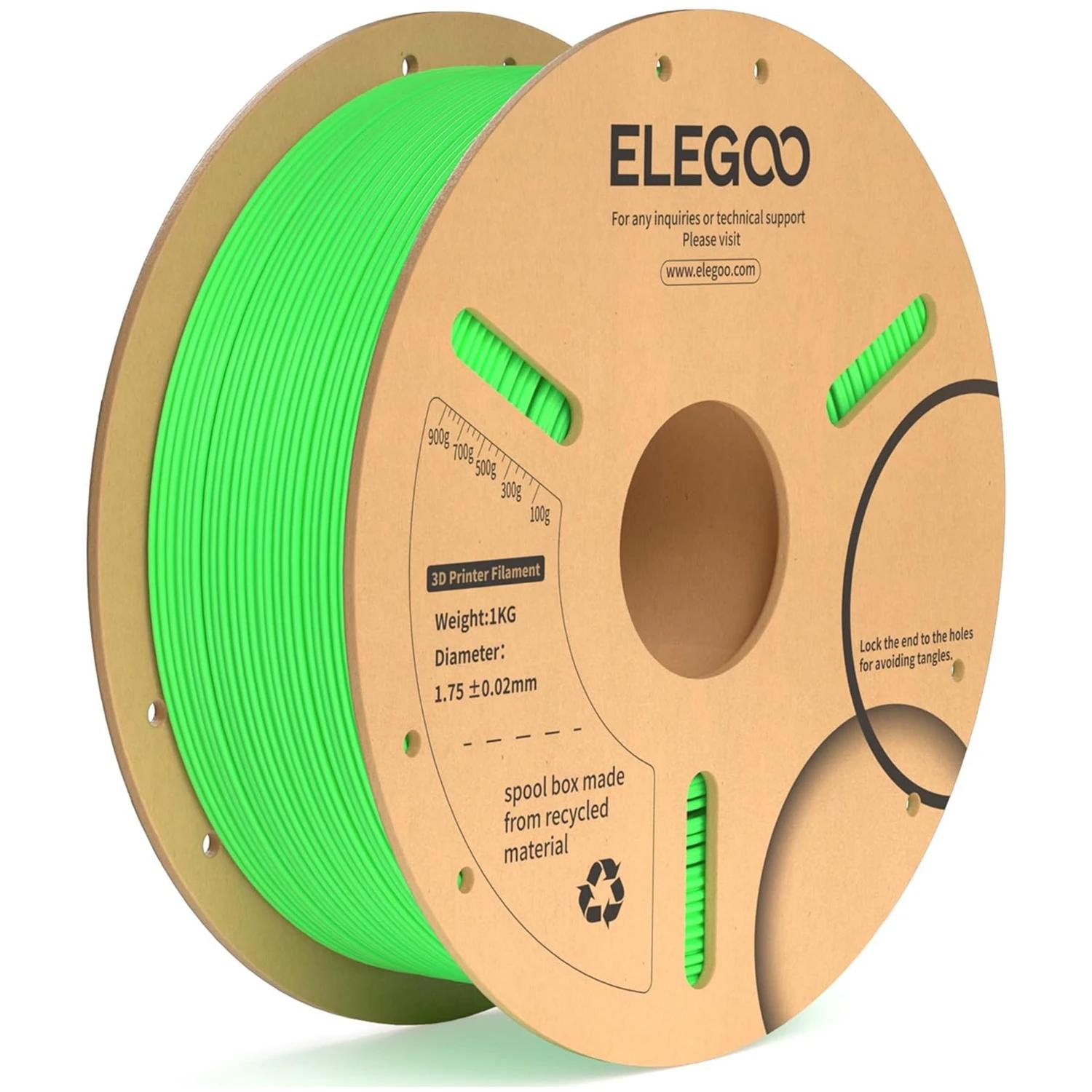 ELEGOO-PLA Plus filamento para impressora 3D, materiais consumíveis, compatível com a maioria das impressoras FDM, 1kg/Spool, 2,2 lbs, 1,75mm - Image 1