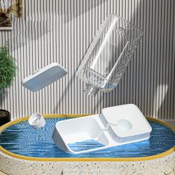HOOPET-alimentação automática água tigela, transparente pet food armazenamento dispensador, recipiente para cachorro e gatinho, cão e gato acessórios - Image 6