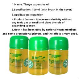 Energy Increaser de borracha para atletas, expansor, óleo base inorgânico, tênis de mesa profissional, novo, 100ml - Image 3