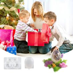 Molde de silicone de resina epóxi de ovo de dragão 3D DIY em forma de ovo bola de céu estrelado molde de luz noturna para fundição epóxi artesanato decoração de casa - Image 6