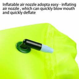 Bóia de natação aberta inflável, Saco seco do flutuador do reboque, Air Bag duplo com cinto, Armazenamento de esporte aquático, Segurança A4H4, 1Pc - Image 4