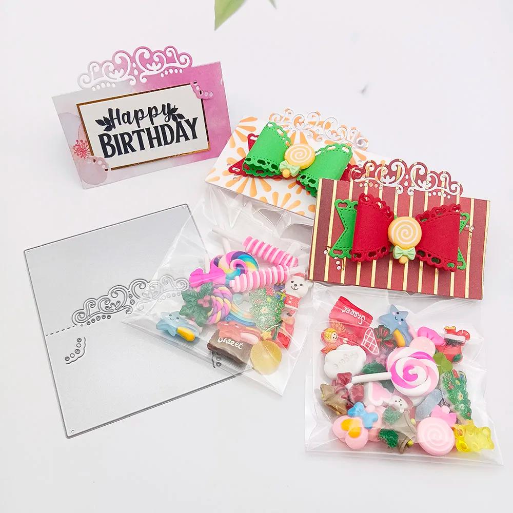 Alumínio Corte morre para a festa, Tabela Configuração Titular do cartão, Nome Banner Cartão Álbum, Scrapbook Paper Craft Punch, cortador de arte - Image 1