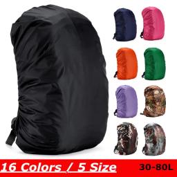 30-80l mochila capa de chuva ao ar livre à prova dwaterproof água capa caminhadas acampamento saco de esportes acessório capa à prova de chuva protetor solar capa - Image 6