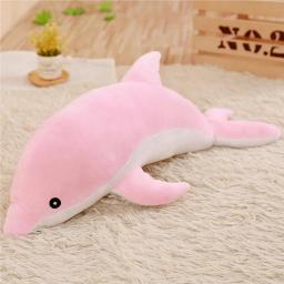 1 Set Brinquedos de pelúcia Dolphin Shaped Dormir Almofada Confortável Animal Travesseiro Dolls Girl Nap Travesseiros para Sala No 1 - Image 4