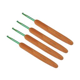 Conjunto De Agulhas De Tricô De Bambu, Ganchos De Crochê, Kit De Bordado De Madeira - Image 6