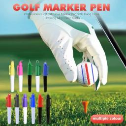 Professional Golf Ball Liner Marcador Caneta Tinta Oleosa Impermeável Com Pendurar Gancho Desenho Alinhamento Marcas Portátil Outdoor Sports Ferramentas - Image 1
