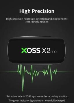 XOSS-Sensor de Freqüência Cardíaca Inteligente, Correia Peito, Monitor HRM, Bluetooth, ANT +, Saúde, Fitness, Bicicleta Inteligente, Registro Independente, X2 Pro - Image 3