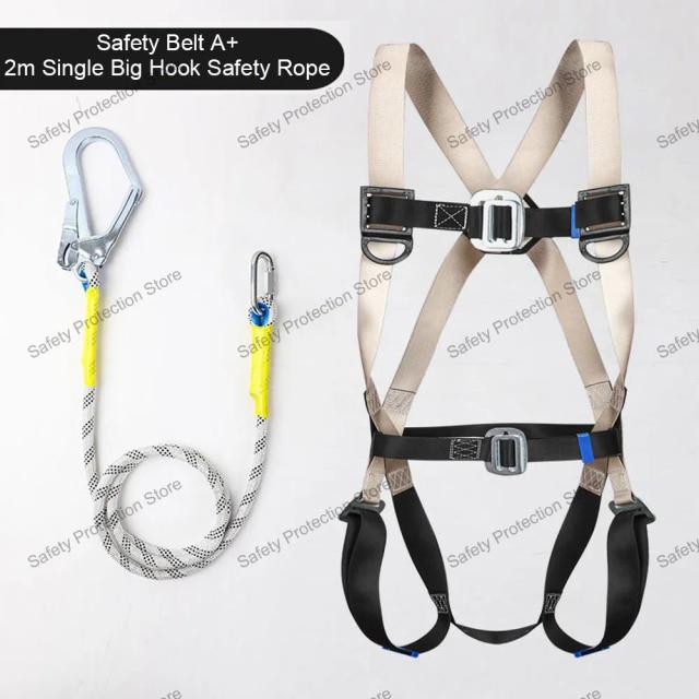 Cinto de Segurança de Corpo Inteiro de Cinco Pontos para Trabalhos em Altitude e Escalada ao Ar Livre - Equipamento de Proteção Essencial para Construção