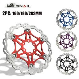 Rotor de freio a disco de vela mtb, rotor flutuante de bicicleta, dissipação de calor, rotor de aço inoxidável 140/160mm, 180/203mm, acessórios de ciclismo - Image 1