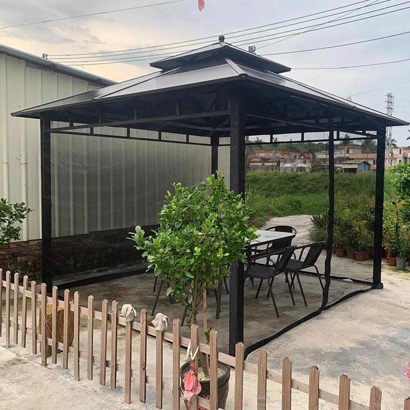 Mosquiteiro de Substituição Universal, Canopy Outdoor Gazebo Tent, Paredes de tela com zíper, 4 painéis, apenas mosquiteiro - Image 1