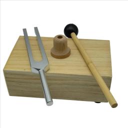 Vibração Tuning Fork com Caixa Ressonadora de Madeira, Instrumento Experimental para Terapia do Som, Yoga e Meditação, 512Hz - Image 2