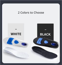 Palmilhas de Absorção de Choque Esportivo Atualizado, Alto Elástico, Running Sneakers Pads, Desodorante Rebound, Almofada Confortável para Pés - Image 6