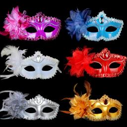 Sexy Masquerade Festa De Casamento Máscara Festa De Dança Veneziana Handheld Sticks Máscara Flor Decoração Halloween Party Props - Image 2