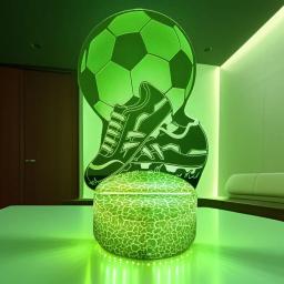 3D Bola De Futebol LED Night Light para Crianças, Toque Nightlight, Candeeiro De Mesa, Futebol Ilusão, Luminoso, Decoração Do Quarto, Presentes - Image 5