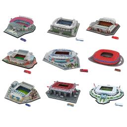 3D Football Field Model, DIY Assembly, Stadium Puzzle, Football Club Stadium, lembrança, brinquedos para crianças, crianças, adultos Presentes - Image 1