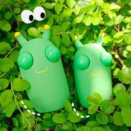 Engraçado Eyeball Burst Squeeze Toy, Green Eye Caterpillar Pinch Toys, Stress Fidget Toy, Brinquedo de Descompressão Criativo para Adultos e Crianças, 4pcs - Image 5
