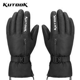 Kutook luvas térmicas de esqui de inverno, à prova d'água, à prova de vento, proteção para punho, esqui, snowboard, para homens e mulheres, mtb, snowmobile - Image 1
