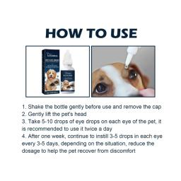 Gotas de catarata para animais de estimação solução olho lubrificante gota para cães e gatos - Image 4