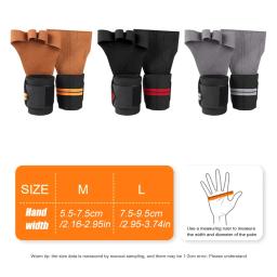 1Pair Gym Fitness Levantamento de Peso Luvas com Elástico Ventilado Wrist Wrap Suporte para Homens Mulheres Cross Training Bodybuilding - Image 2