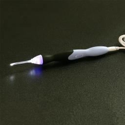 Ferramentas De Costura Set com Luz LED, Crochet Ganchos, Agulhas De Tricô, DIY Tecelagem, Camisola Kit Ferramentas, Acessórios De Costura, USB, 9 em 1 - Image 2