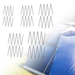 Fibra de vidro tenda pólos substituição, leve vara para tendas de pesca, pré montado, fácil de instalar, preto - Image 3