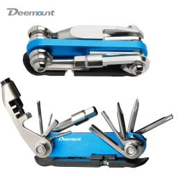 Kit de ferramentas multifuncional 14 em 1 para reparo de bicicletas, conjunto de ferramentas de manutenção de liga de aço, chave de fenda cruzada, cortador de corrente - Image 1