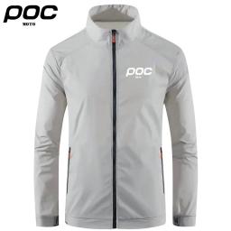 Casaco impermeável e impermeável para ciclismo masculino, MTB, Moto, Poc, bicicleta, manga comprida, corta-vento anti-UV, mountain bike, casaco de vento, verão, 2022 - Image 2