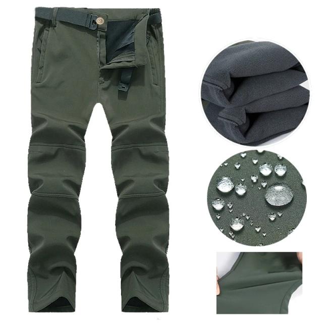 Outono inverno dos homens softshell velo jaquetas à prova dwaterproof água masculino casacos de capuz pesca caminhadas acampamento escalada calças esqui