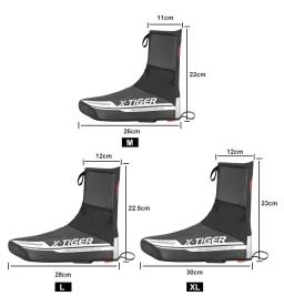 Capa para sapatos de ciclismo impermeável e refletora, calçado de inverno para bicicleta, bicicleta de estrada, quente, fleece, à prova de vento, mtb, cobertura para sapato - Image 6