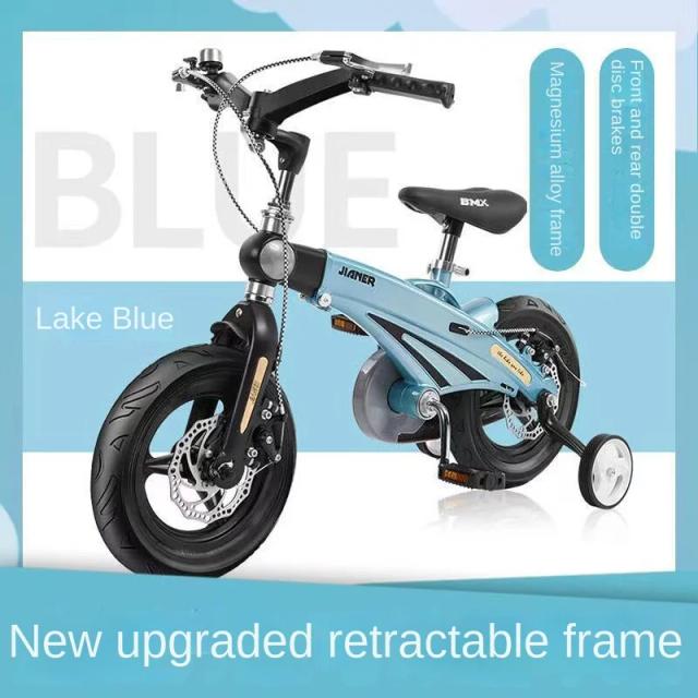 Bicicleta dobrável de liga de magnésio WolFAce para crianças, freio a disco duplo, bebê menino e menina, 3 a 12 anos, 2024