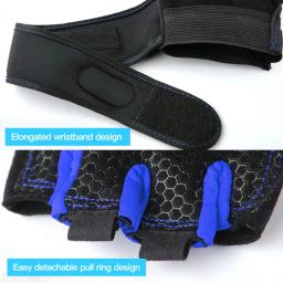 Luvas antiderrapantes respiráveis do punho, Gym Fitness, Halterofilismo, Treinamento, Powerlifting, Ciclismo, Bicicleta, Musculação - Image 5