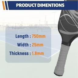 1 pacote pickleball paddle grip fita anti deslizamento suor absorvente pickleball overgrip perfurado universal raquete de tênis aderência fita - Image 5