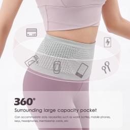 Bolsa de cintura para homens e mulheres, mochila de ginástica invisível, cinto de corrida, dinheiro para celular, trilha, ao ar livre - Image 3