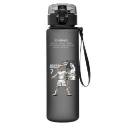Copa de água portátil do futebol com tampa flip, Messi, Ronaldo, estrela do futebol, garrafa, copo de café, esportes ao ar livre dom, 560ml - Image 2