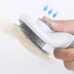 Escova De Cabelo De Aço Inoxidável Pet, Pente De Gato, Higiene e Cuidados, Cabelo Comprido, Acessórios De Limpeza De Cães - Image 3