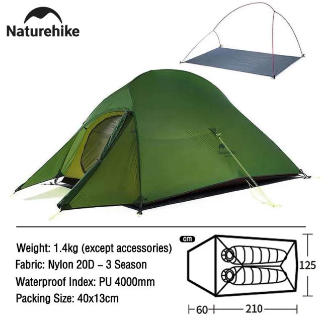 Barracas de Camping Naturehike: Mongar 2, Cloud Up 1-3, Star River 2 e Modelos Ultralight à Prova d'Água para Cicloturismo e Praia