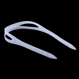 Óculos de Natação Universal para Óculos de Natação Silicone Strap, Head Band, Protector, Substituição, Acessórios de Reposição, Transparente, Preto - Image 2