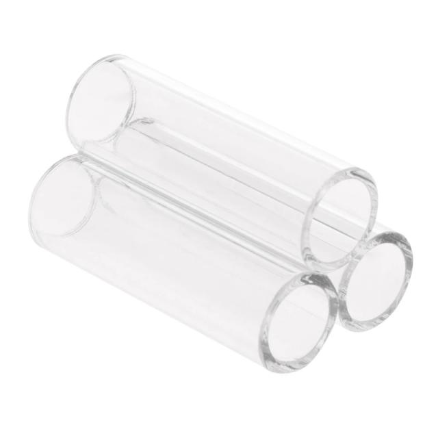 Decoração para Aquário: Caverna em Tubo Acrílico Claro para Peixes e Camarões, Ideal para Desova e Esconderijos - Opções de 3 e 6 Tubos