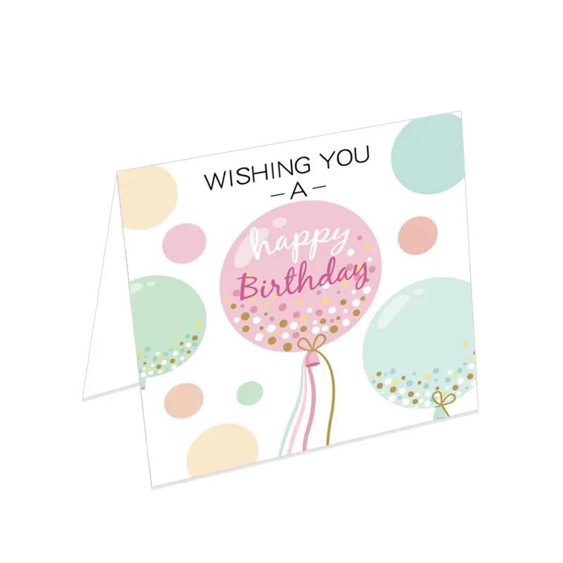 Cartão De Presente De Impressão Dos Desenhos Animados Com Envelope, Cartão De Feliz Aniversário, Bênção Convidar, Imagem Aleatória, Celebração Do Partido - Image 1